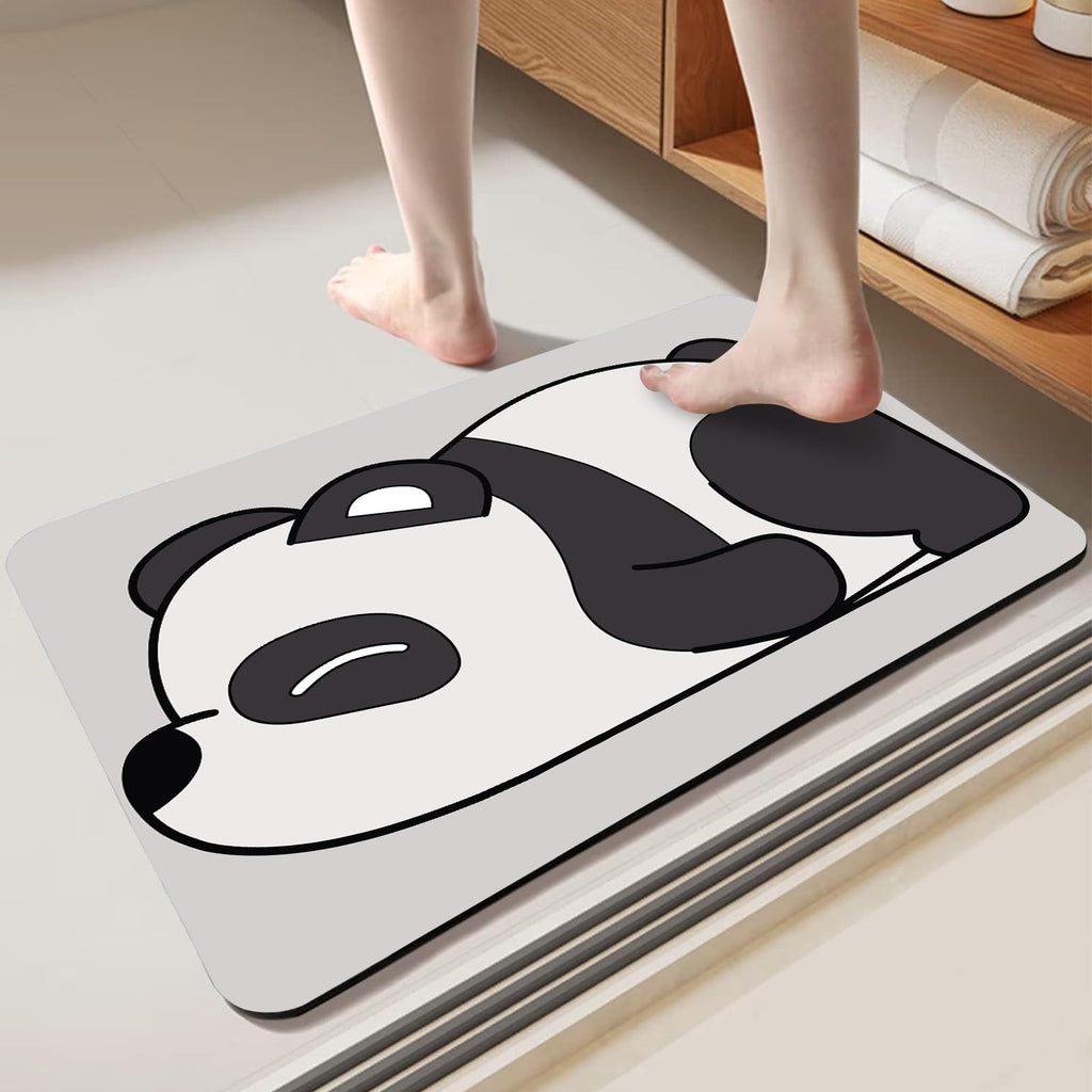 【速乾吸水珪藻土マット】 パンダ 40*30